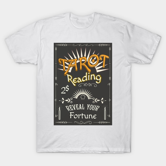 Tarot Reader Chalkboard T-Shirt by nickemporium1